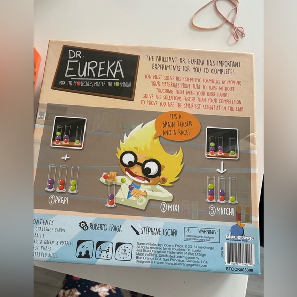 blue orange dr. eureka 2-4 players, ages 8 and up - Picture 4 of 11